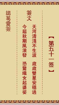 Zhuge Divine Sign No. 51