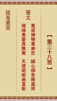 Zhuge Shentiao 38th Sign