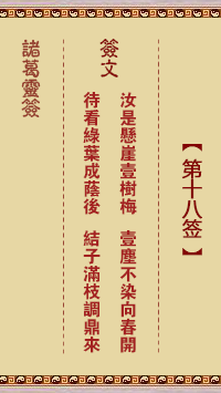 Zhuge Divine Sign No. 18