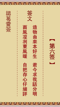 Zhuge Divine Sign No. 6