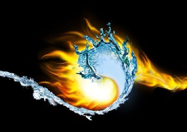 What does water and fire mean in the Eight Characteristics
