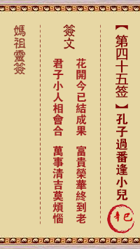 A-Ma Sign No.45: Xin Si Kong Fu Zi meets a child in the past