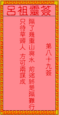 Lu Zu Ling Signs 89th Sign: The Ancients captured Meng Yu seven times.