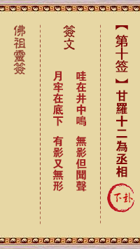 Buddha's Lucky Sign No.10: Ganluo 12 is the Prime Minister Lower middle sign