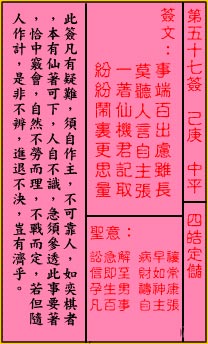 Guan Di Lingyi 57th Sign: Zhongping Tian Hao Settles the Reserves