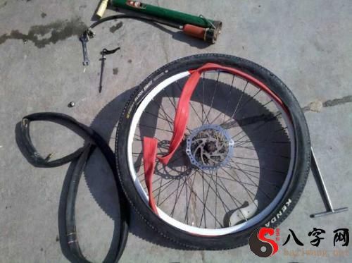 Dreaming of a flat tire on a bicycle