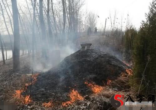 Dreaming of an ancestral grave on fire