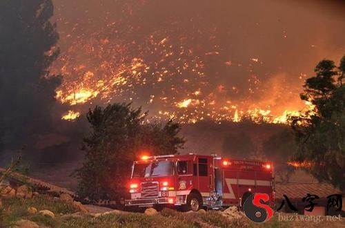 Dreaming of a fire that won't go out and flares up again.