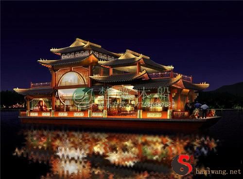 Dreaming of eating on a painted boat