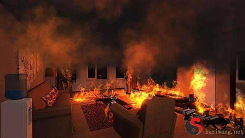 I dreamt that the bed covers were on fire.