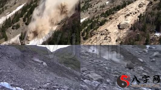 Dreaming of landslides and rolling rocks
