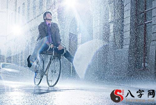 Dreaming of riding a bike in the rain
