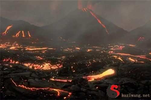 Dreaming of a volcano surging