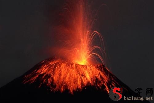 Dreaming of a volcanic eruption