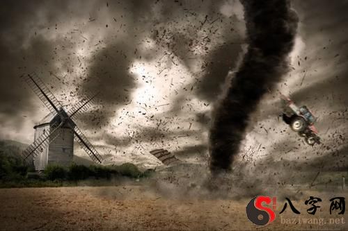 Dreaming of a tornado destroying an old home