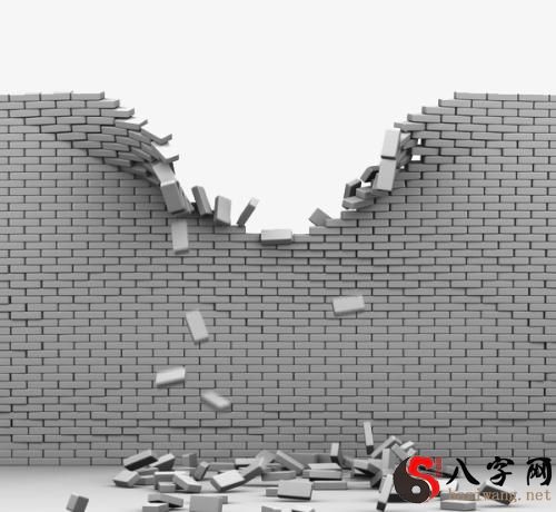 Dreaming of a collapsing wall