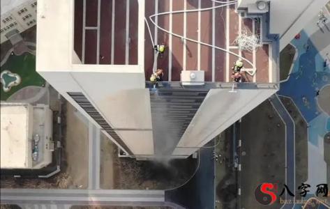 Dreaming of a high-rise staircase being demolished